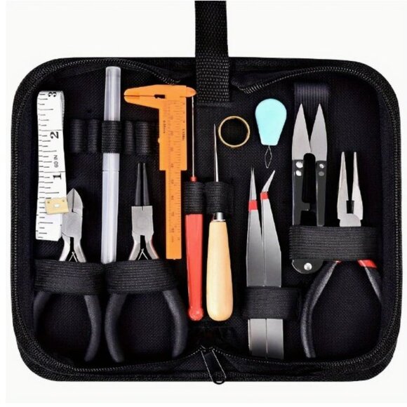 19Pcs Jewelry Making Tools Kit With Zipper Storage Case For Jewelry Crafting - Picture 1 of 4